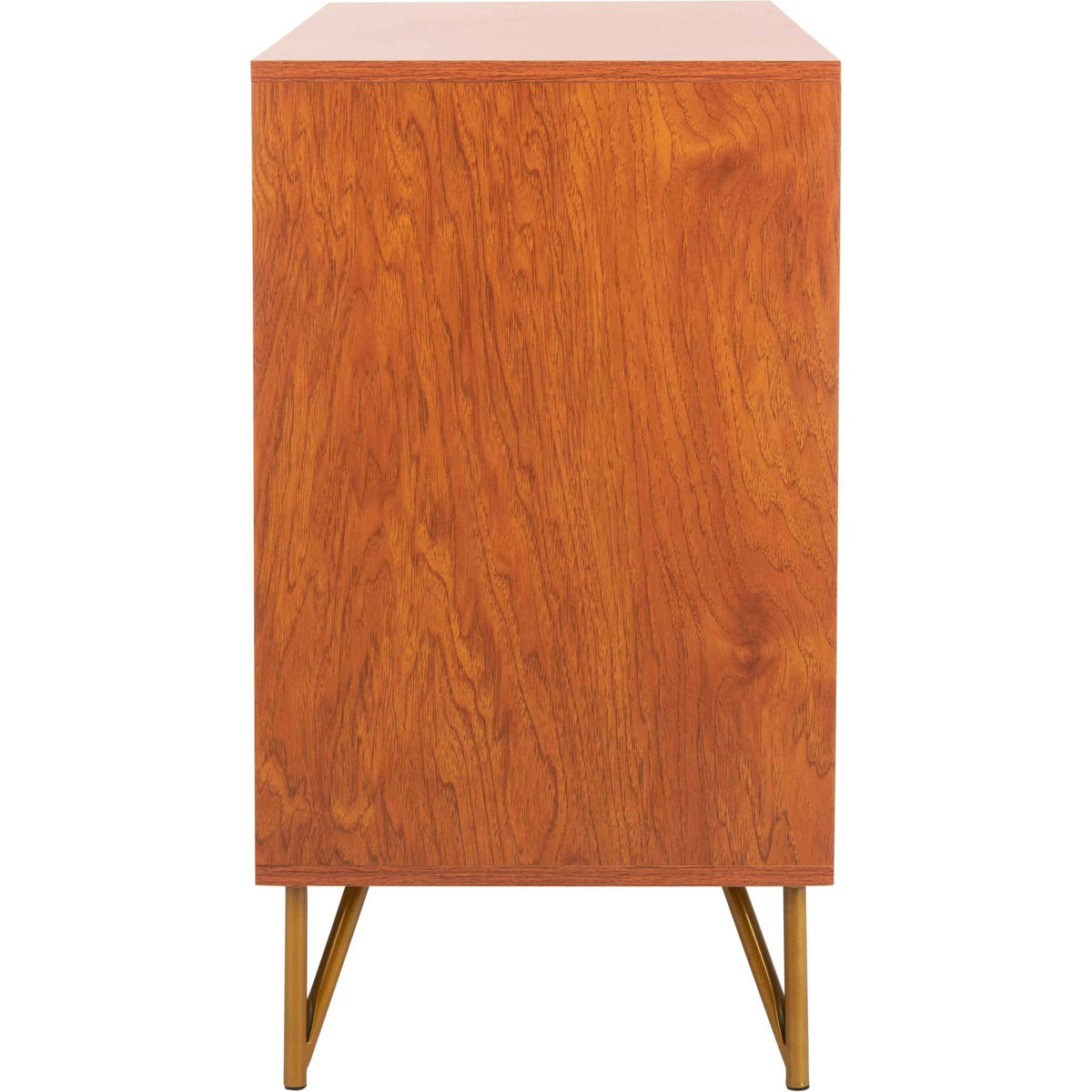 Pierce 2 Door Modular TV Unit Natural/Gold