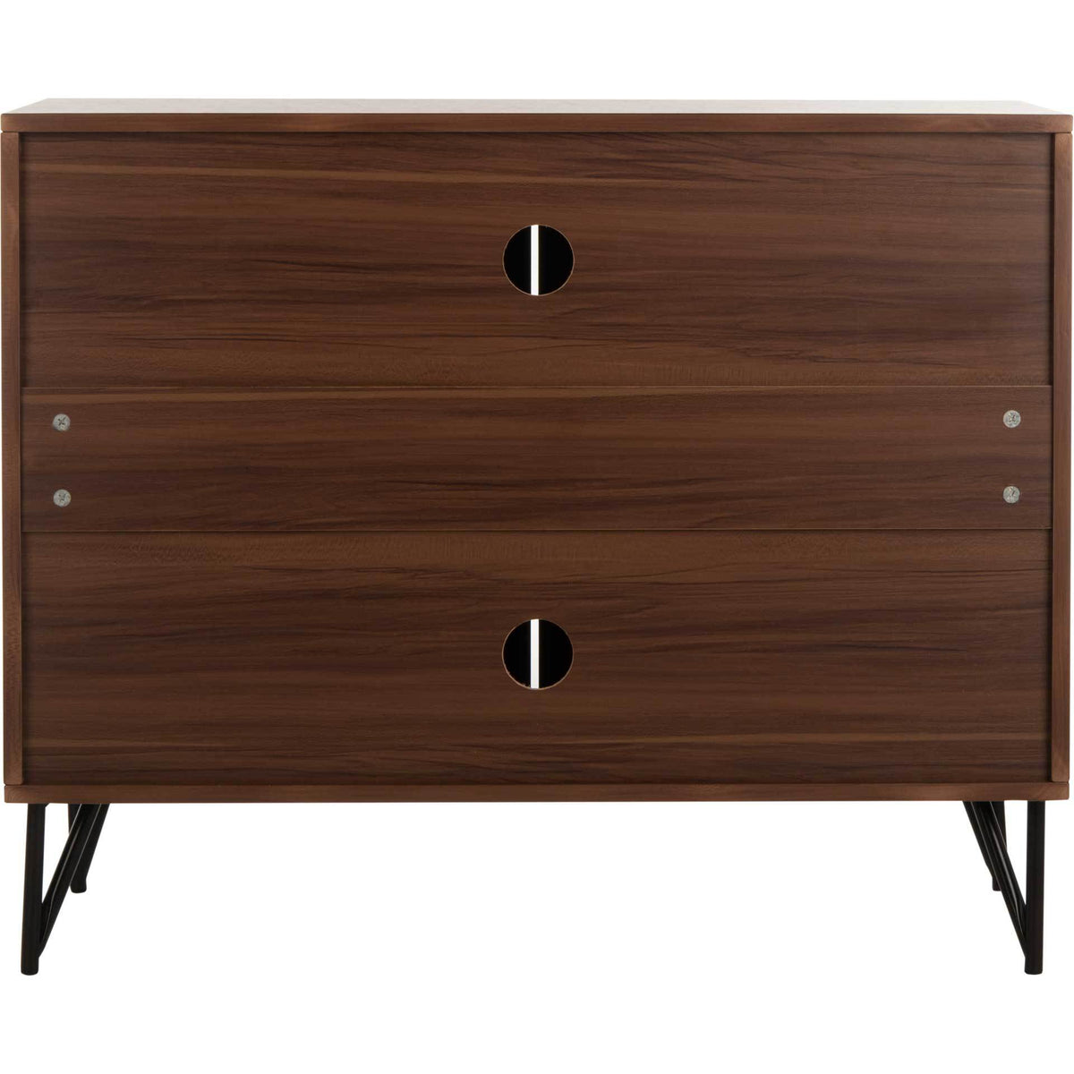 Pierce 2 Door Modular TV Unit Dark Oak/Black