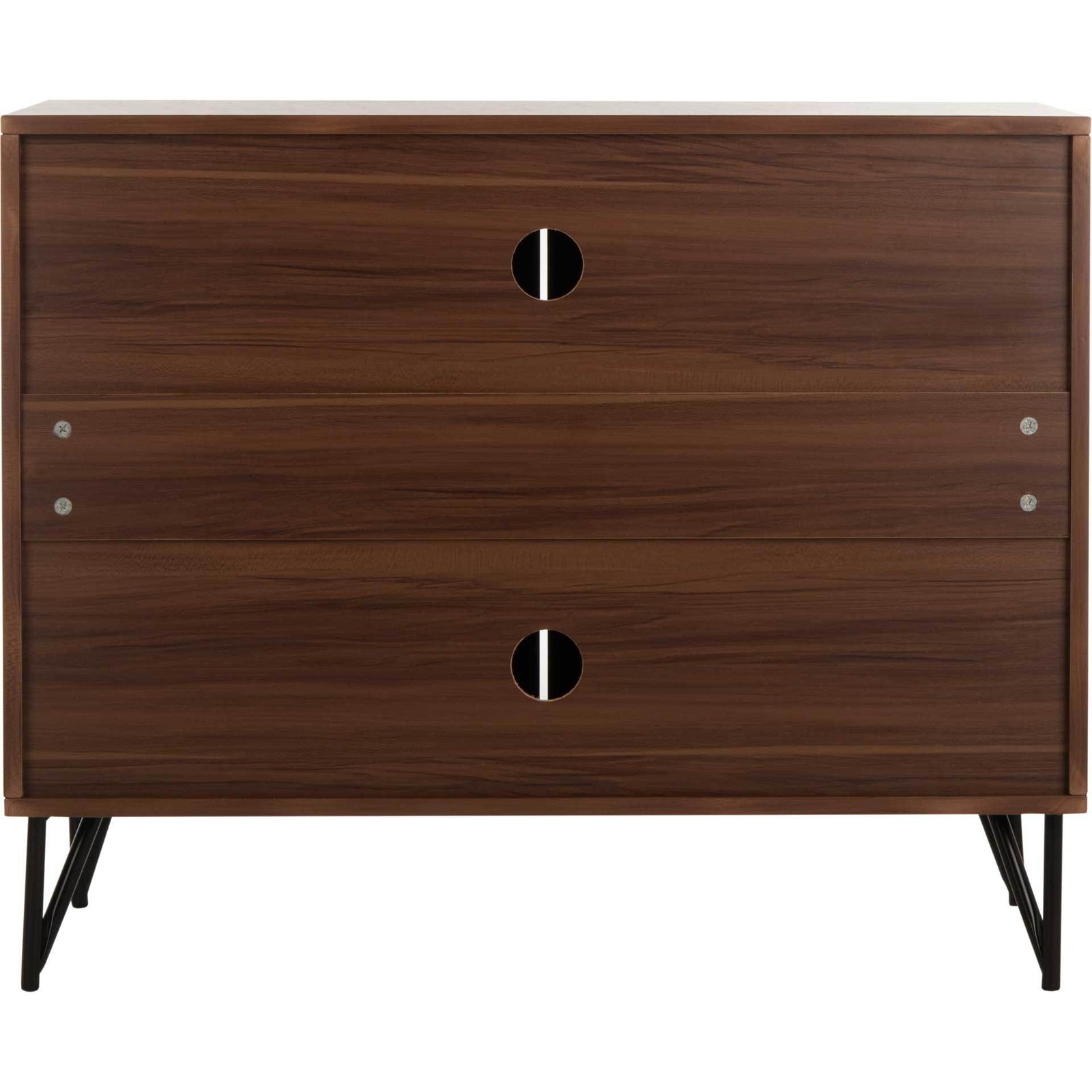 Pierce 2 Door Modular TV Unit Dark Oak/Black
