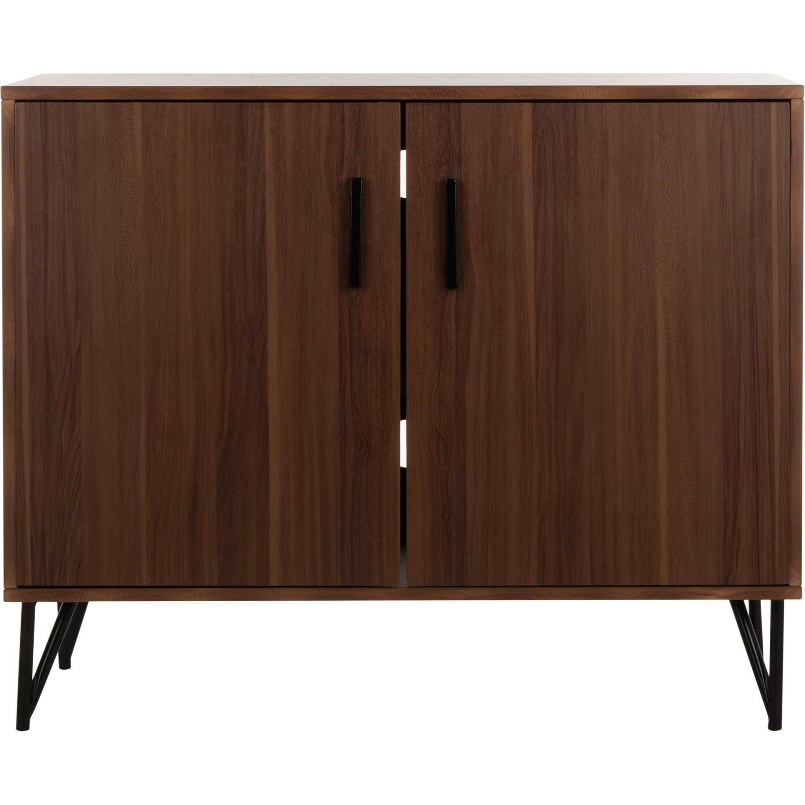 Pierce 2 Door Modular TV Unit Dark Oak/Black