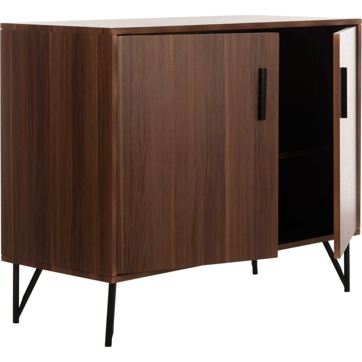 Pierce 2 Door Modular TV Unit Dark Oak/Black