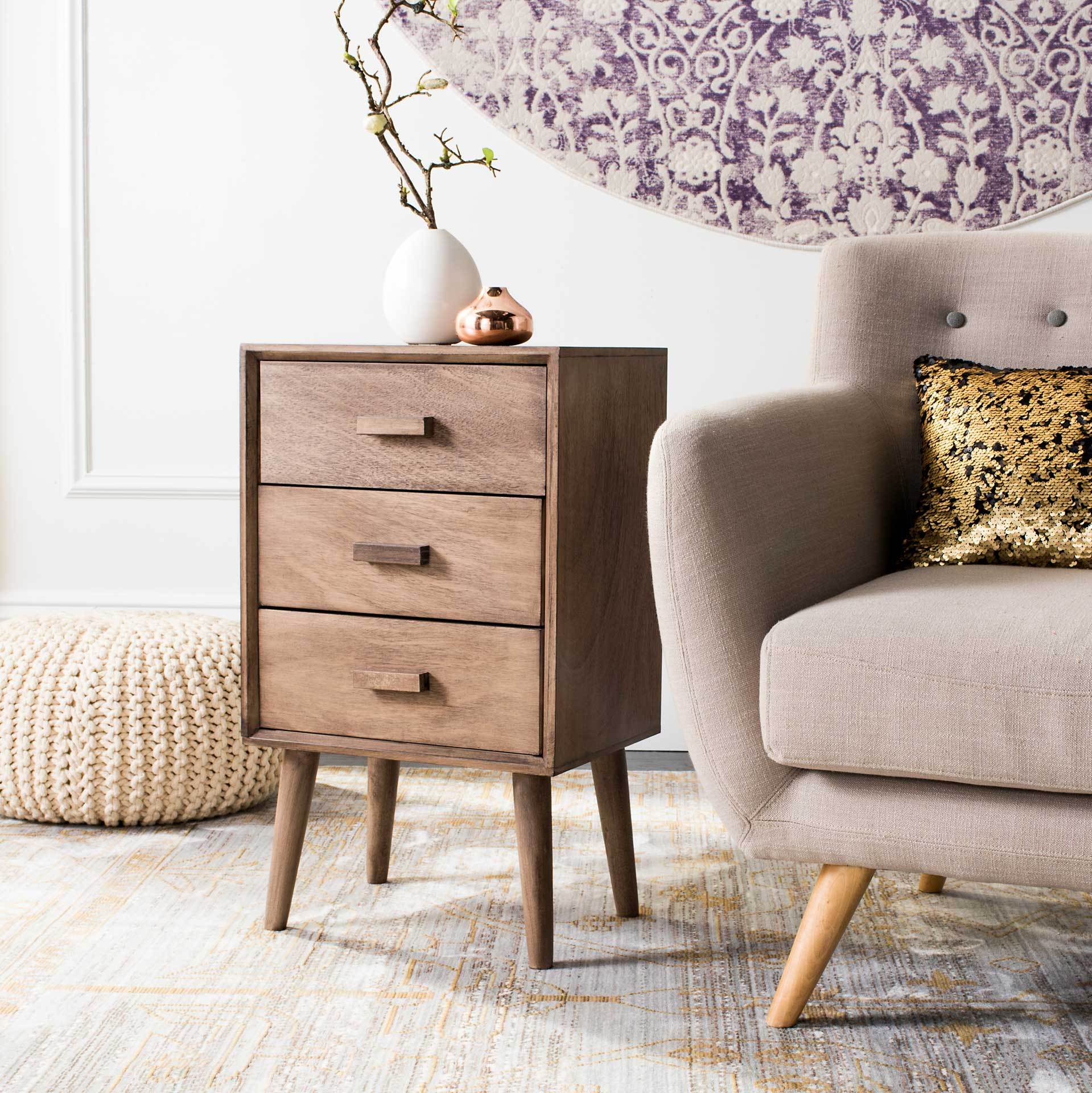 Porter 3 Drawer Chest Desert Brown