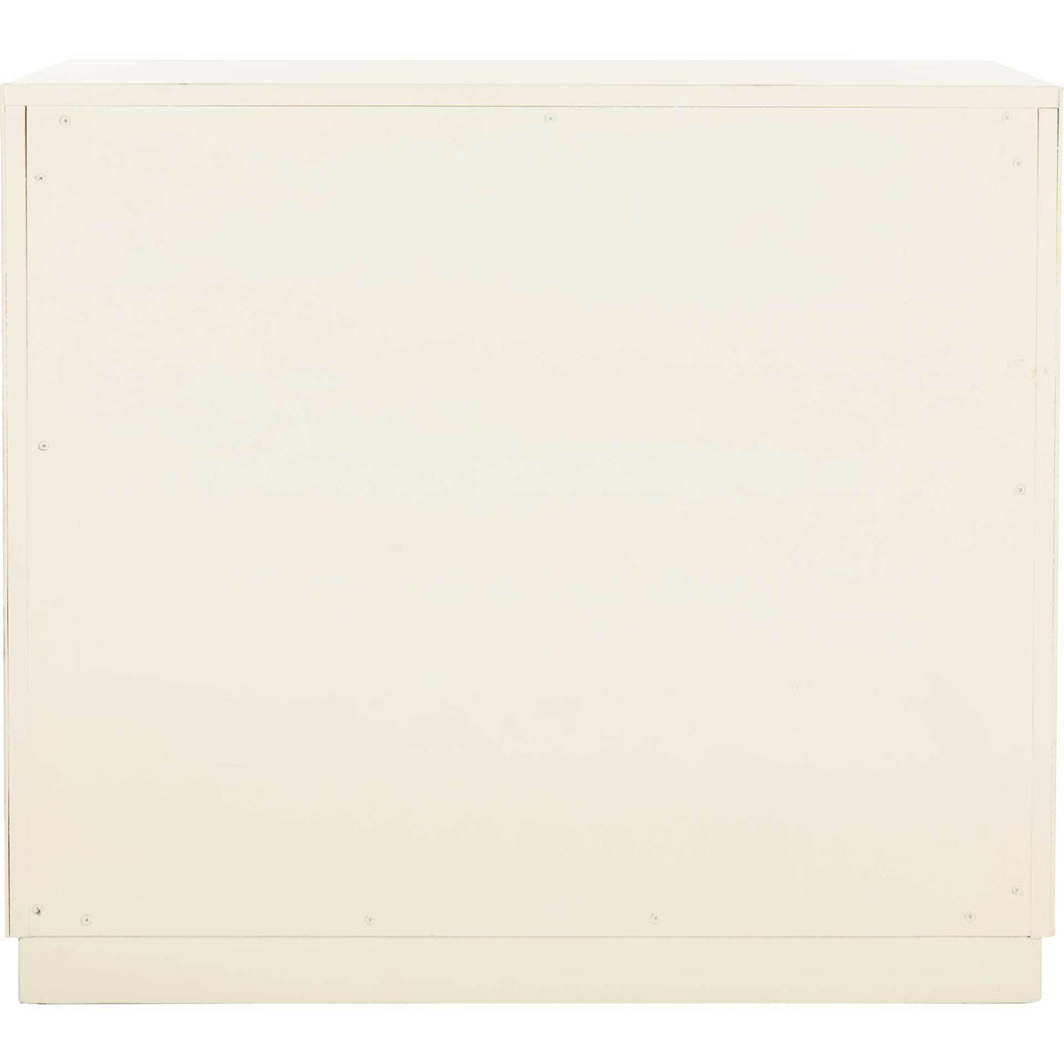 Cayden 3 Drawer Chest Antique Beige/Nickel/Mirror