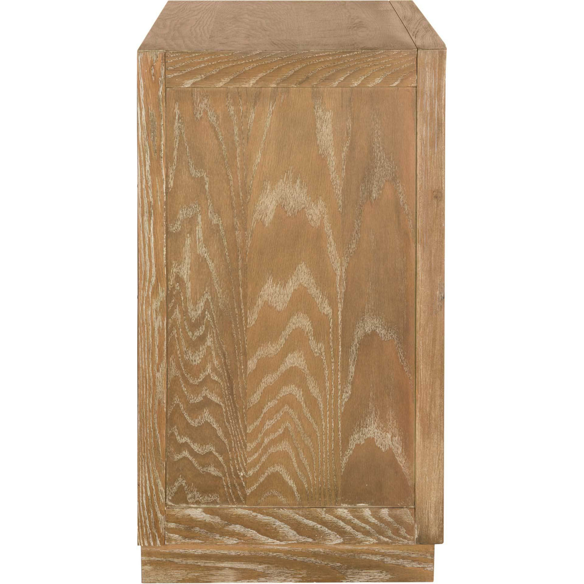 Cayden 3 Drawer Chest Oak/Dark Bronze/Mirror