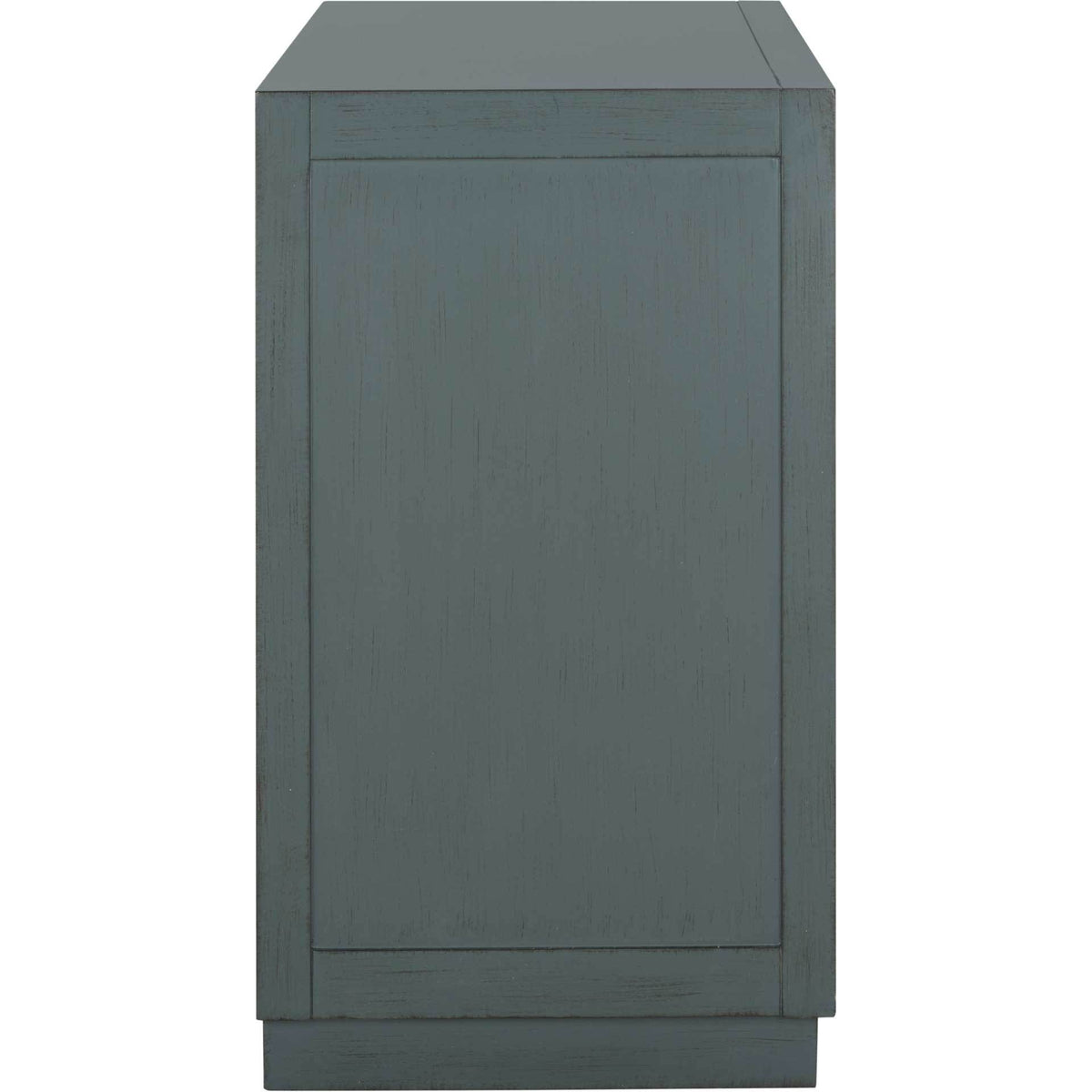 Cayden 3 Drawer Chest Steel Teal/Nickel/Mirror