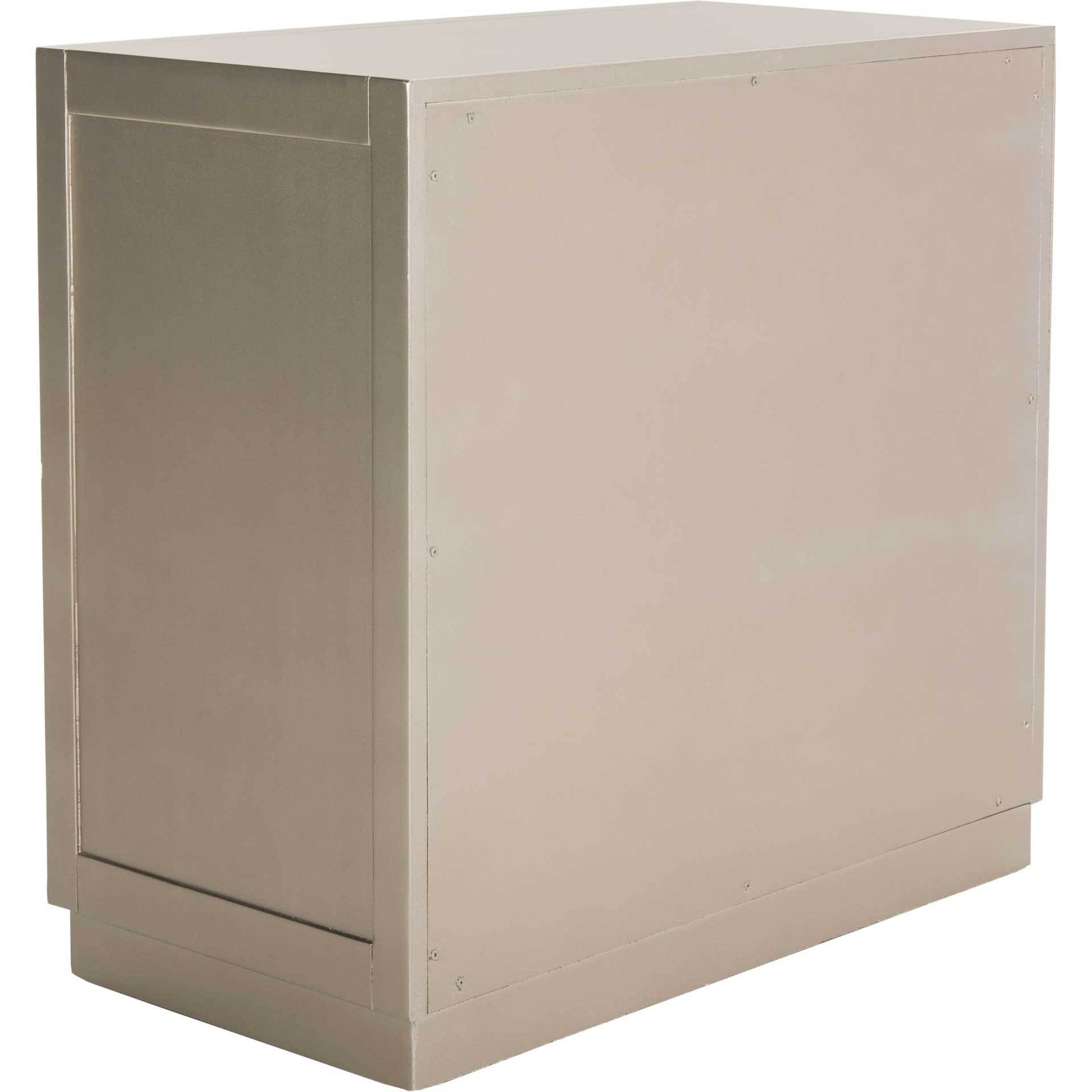 Slade 3 Drawer Chest Champagne/Nickel/Mirror