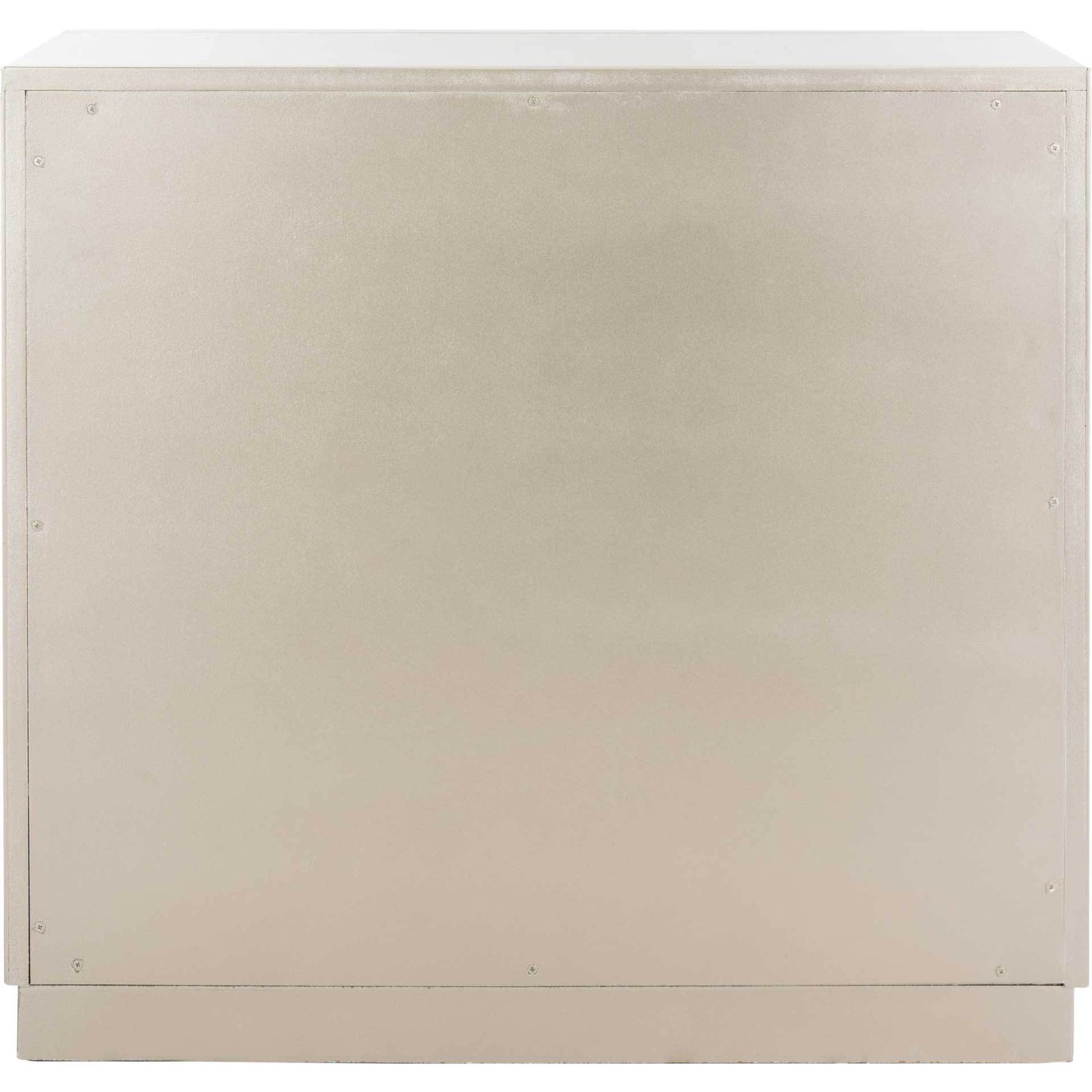 Slade 3 Drawer Chest Champagne/Nickel/Mirror