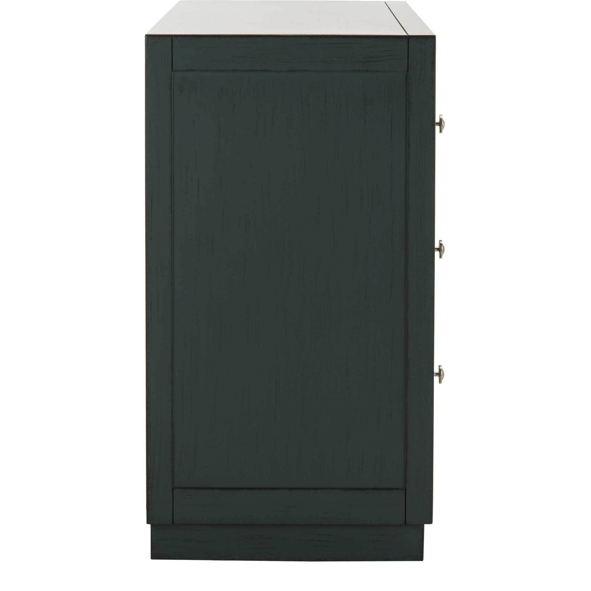 Slade 3 Drawer Chest Steel Teal/Nickel/Mirror