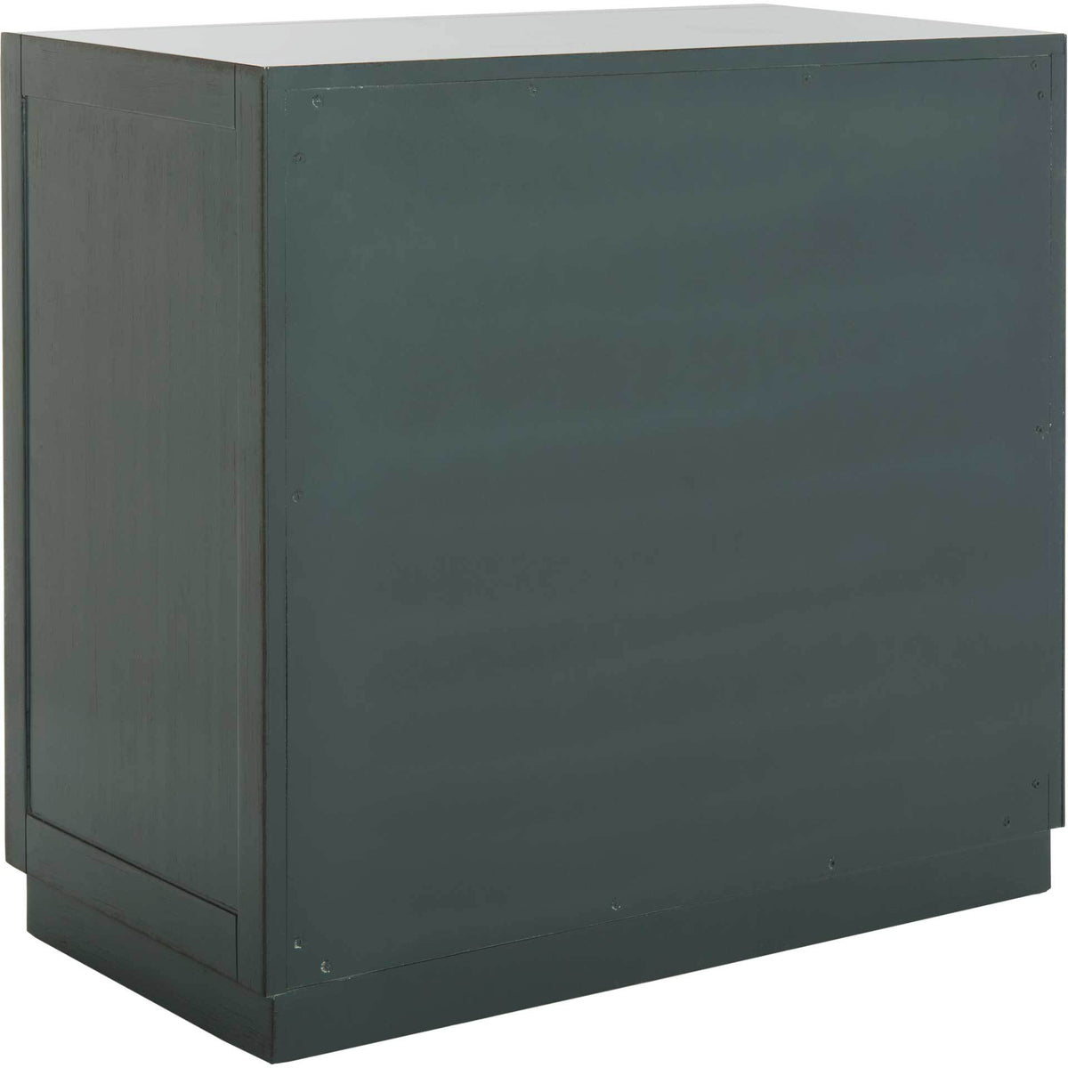 Amira 3 Drawer Chest Steel Teal/Nickel/Mirror