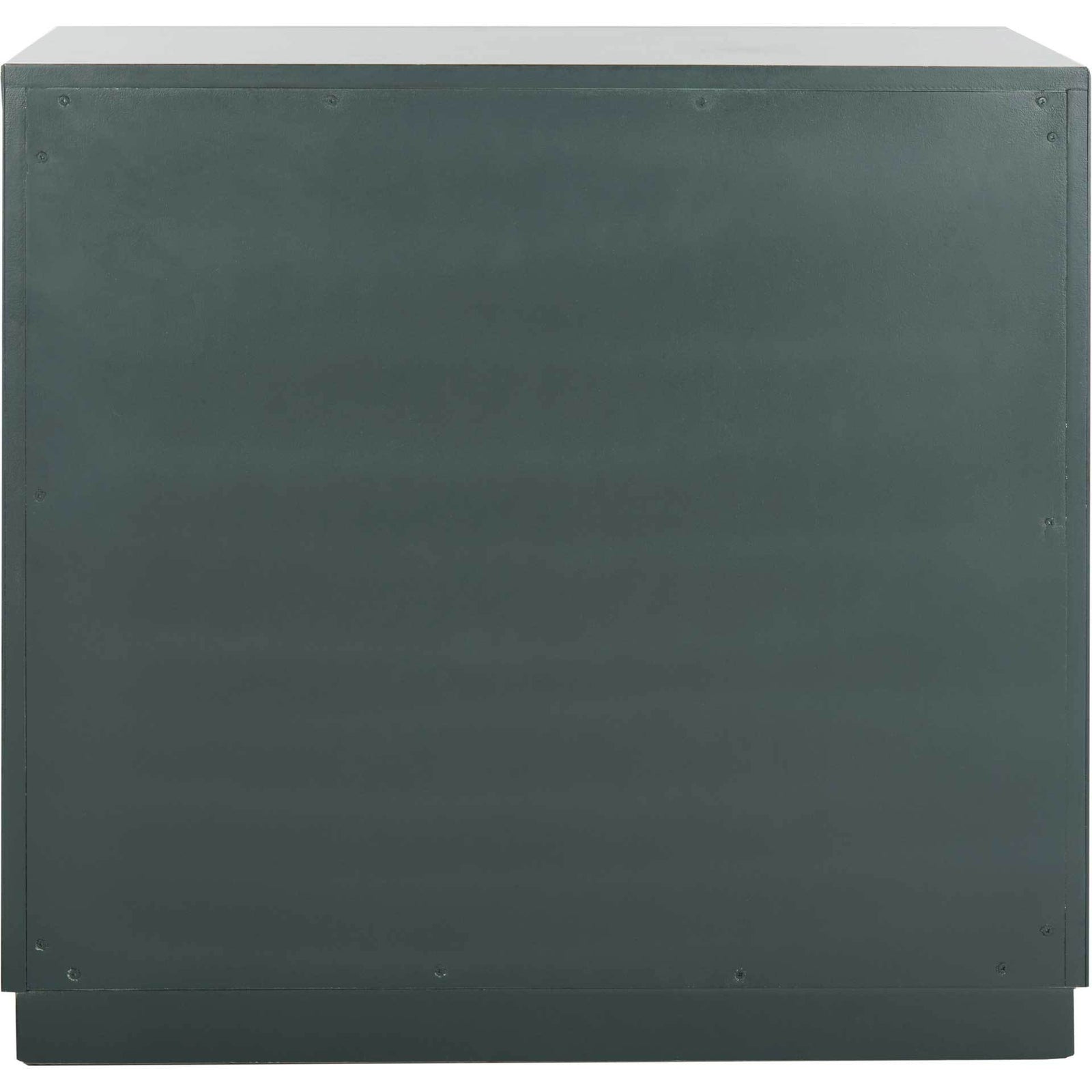 Amira 3 Drawer Chest Steel Teal/Nickel/Mirror