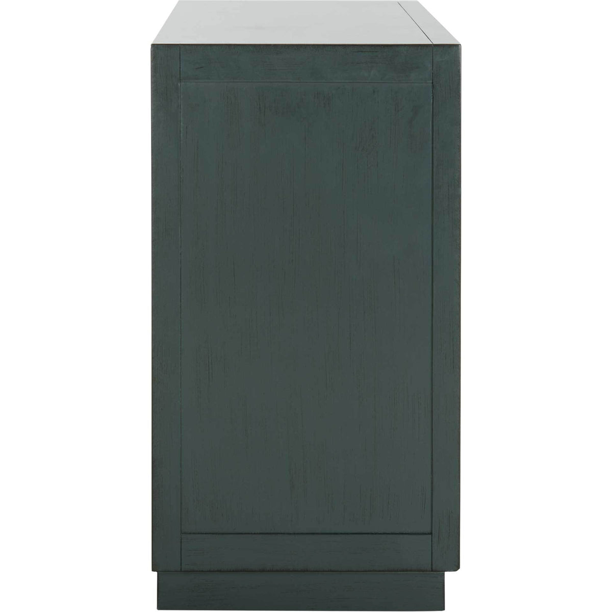 Amira 3 Drawer Chest Steel Teal/Nickel/Mirror