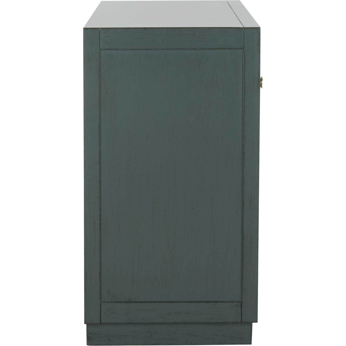Aubrey 3 Drawer Chest Steel Teal/Gold