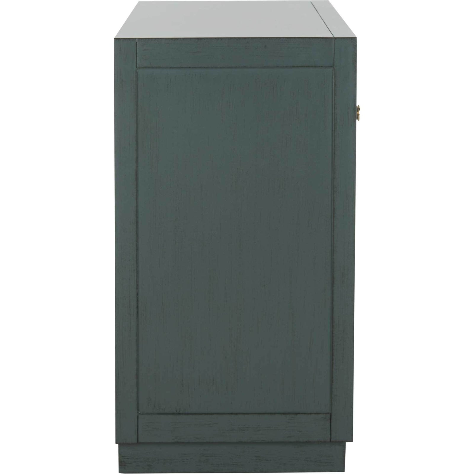 Aubrey 3 Drawer Chest Steel Teal/Gold