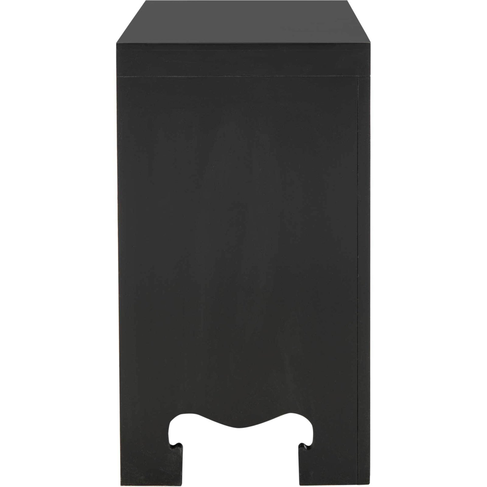 Dillon 3 Drawer Chest Black/Gold