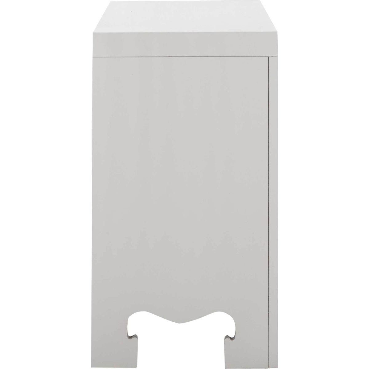 Dillon 3 Drawer Chest Gray/Gold