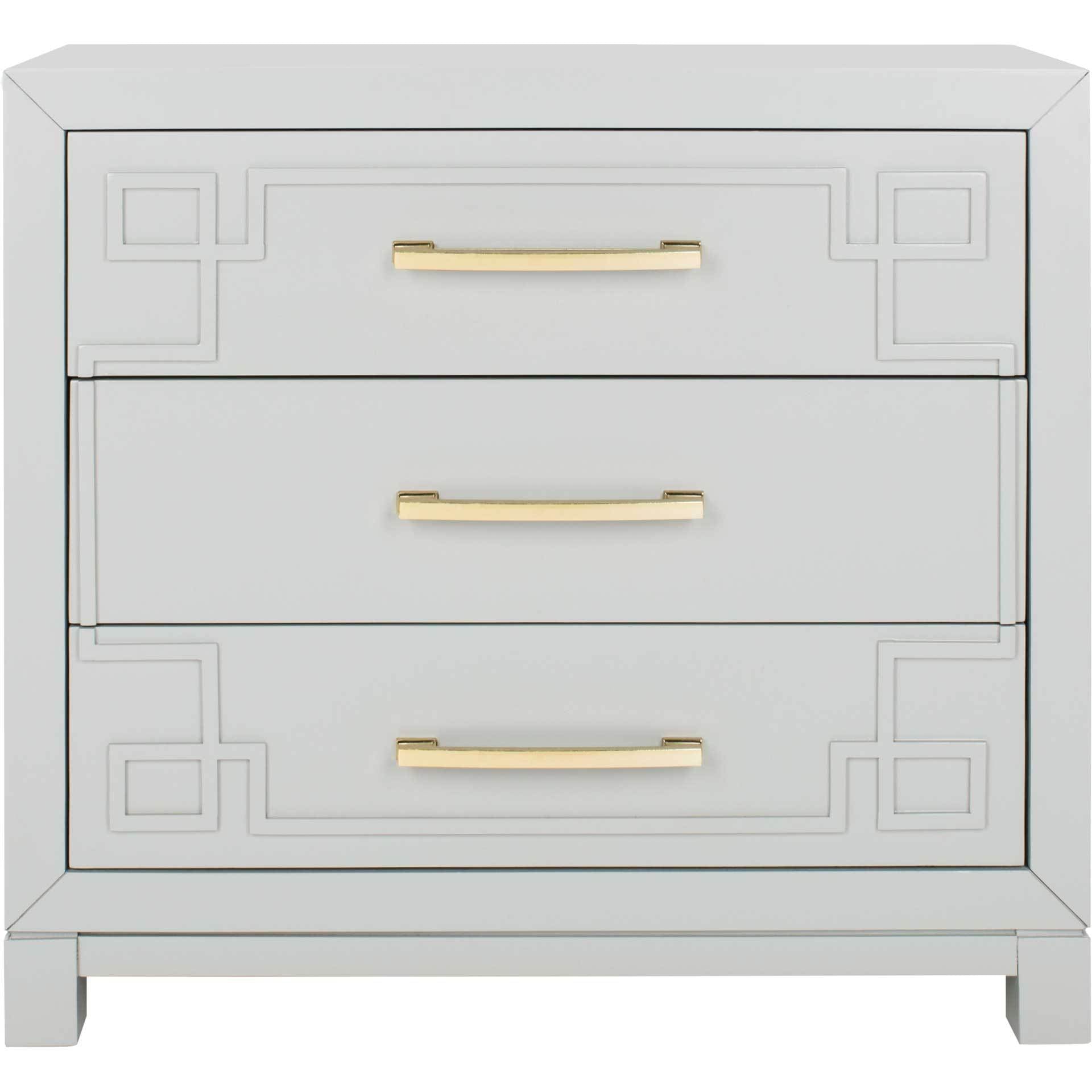 Raina 3 Drawer Chest - Gray Raina 3 Drawer Chest - Gray
