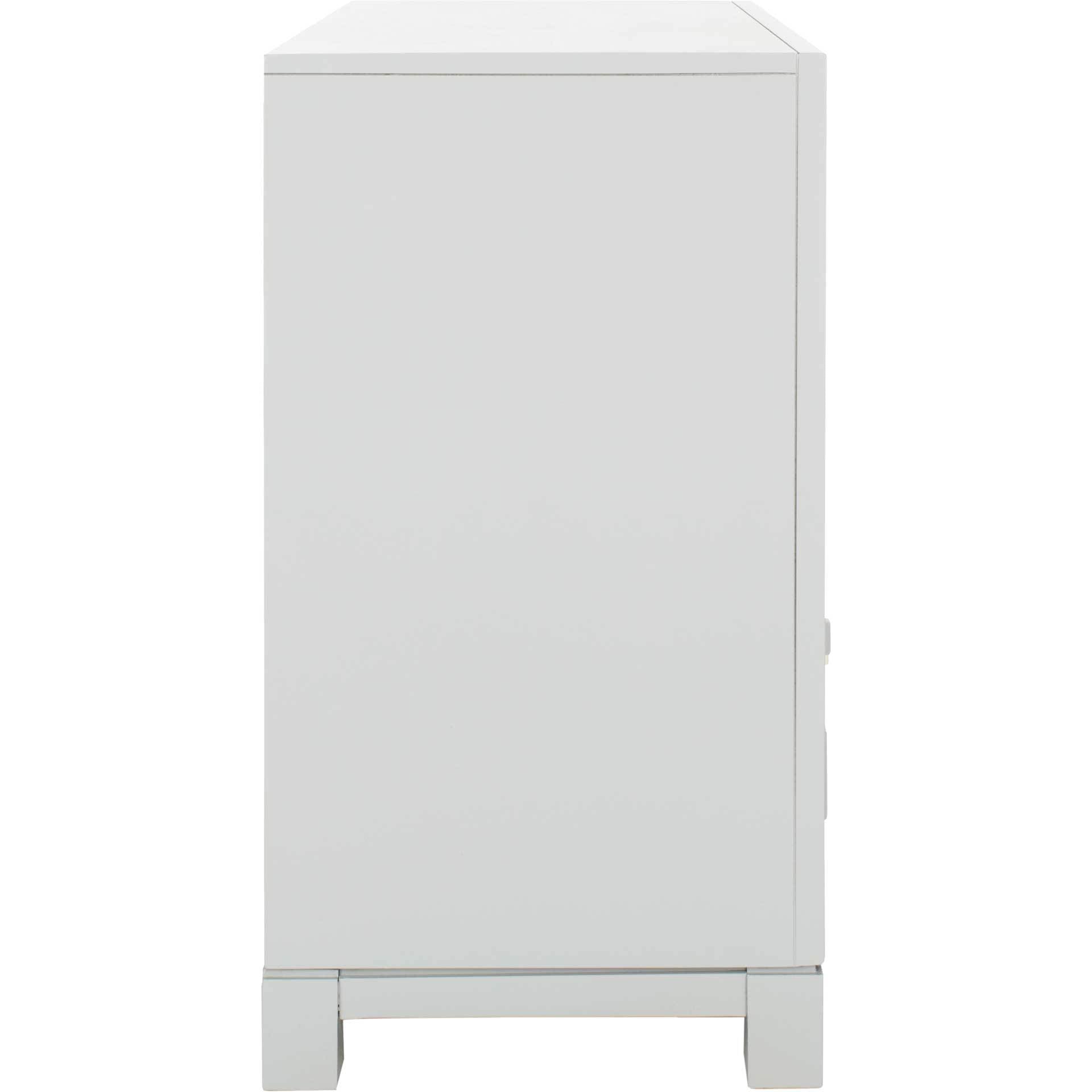 Randy 3 Drawer Chest Gray/Gold