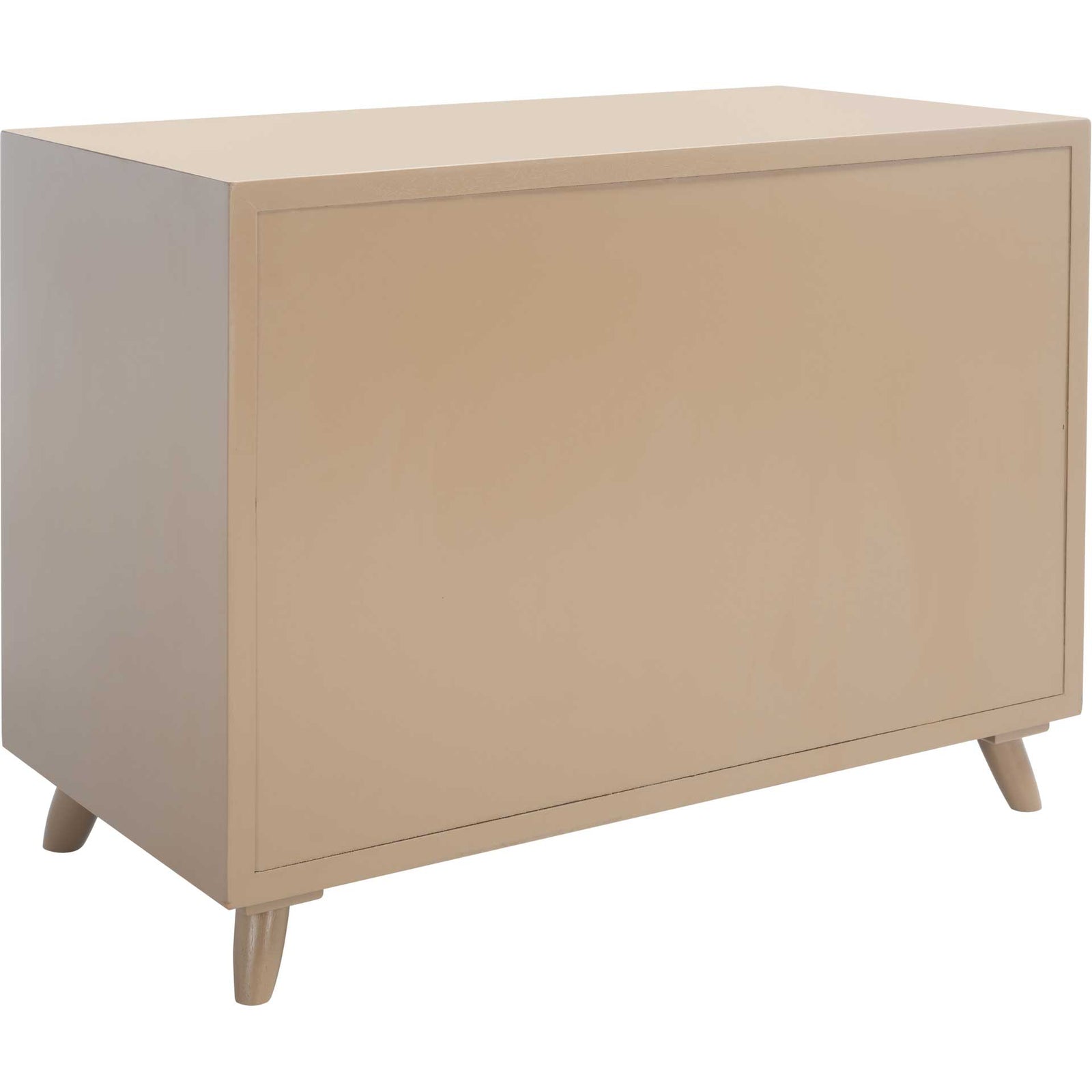Blaine 3 Drawer Chest Taupe/Black