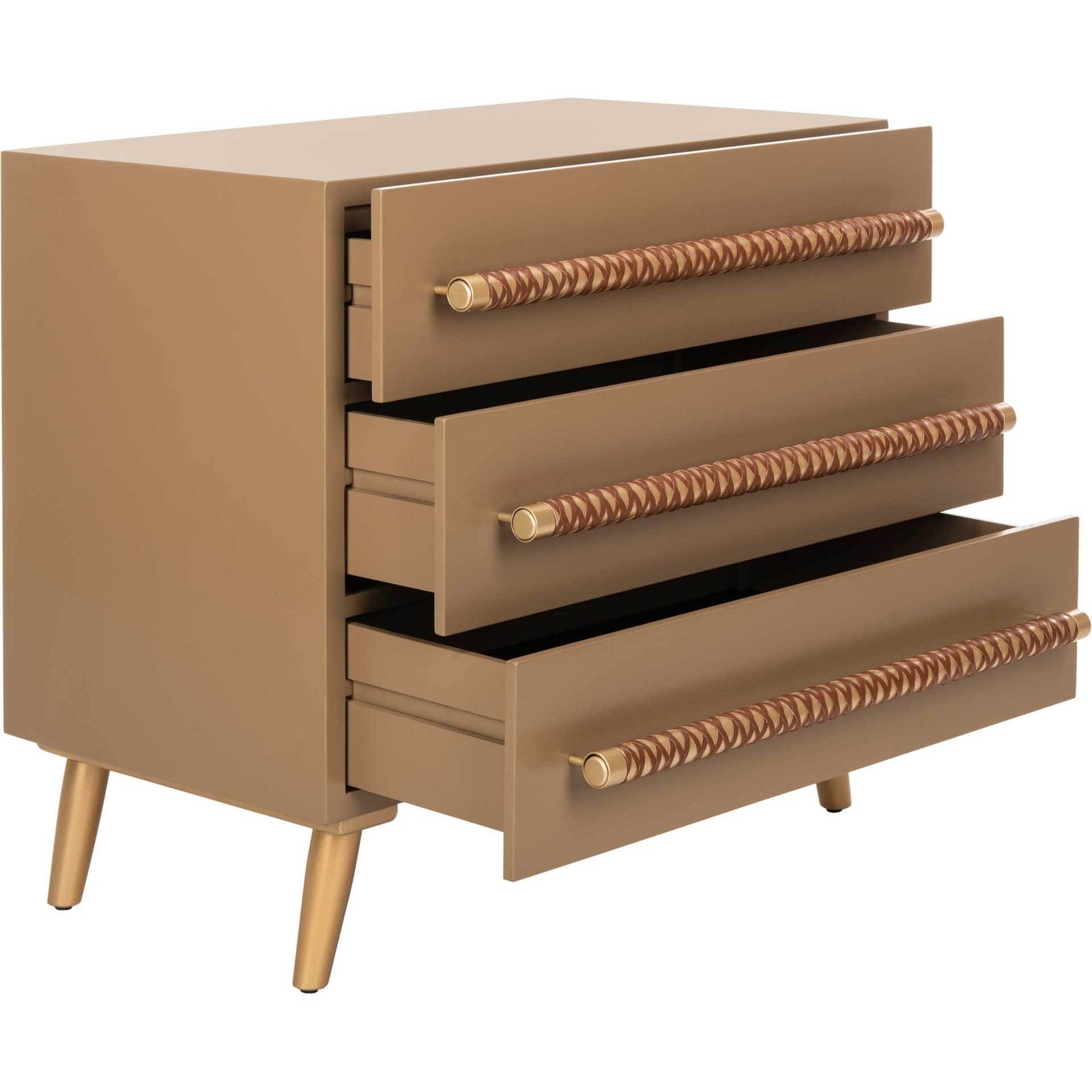 Raylan 3 Drawer Chest Taupe