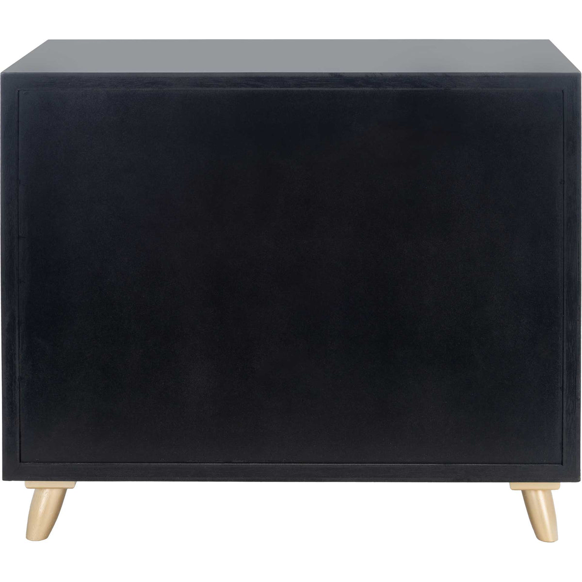 Raylan 3 Drawer Chest Black/Gold/Brown