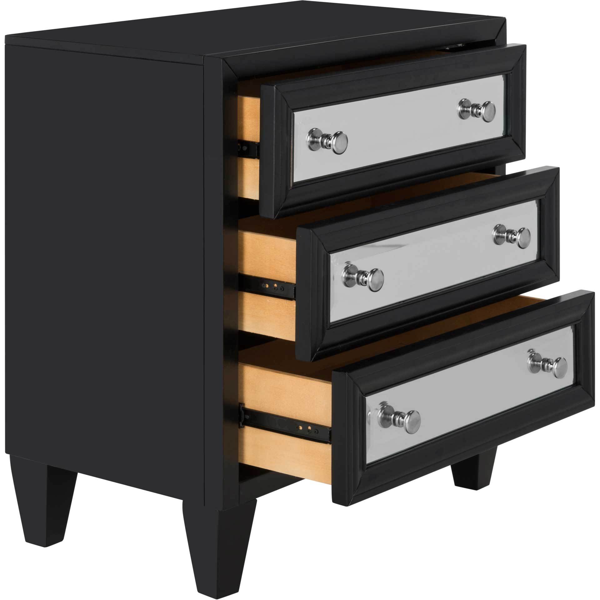 Marvin 3 Drawer Chest Black