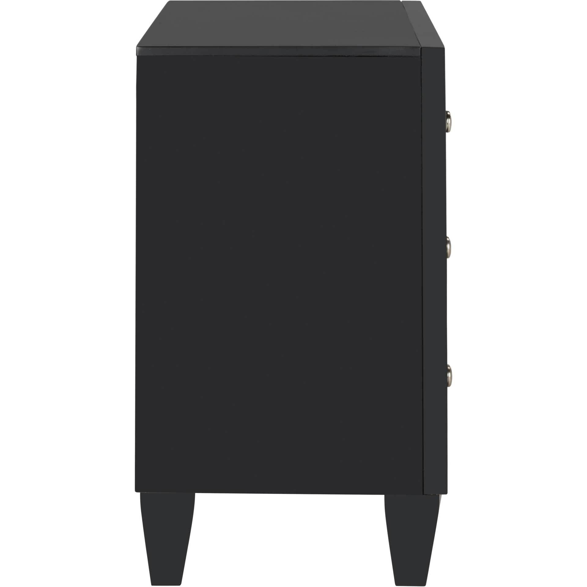 Marvin 3 Drawer Chest Black