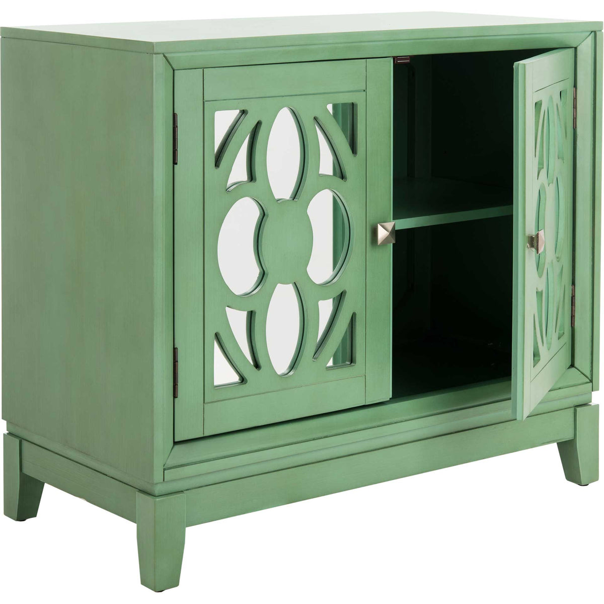 Shadi 2 Door Chest Turquoise/Mirror