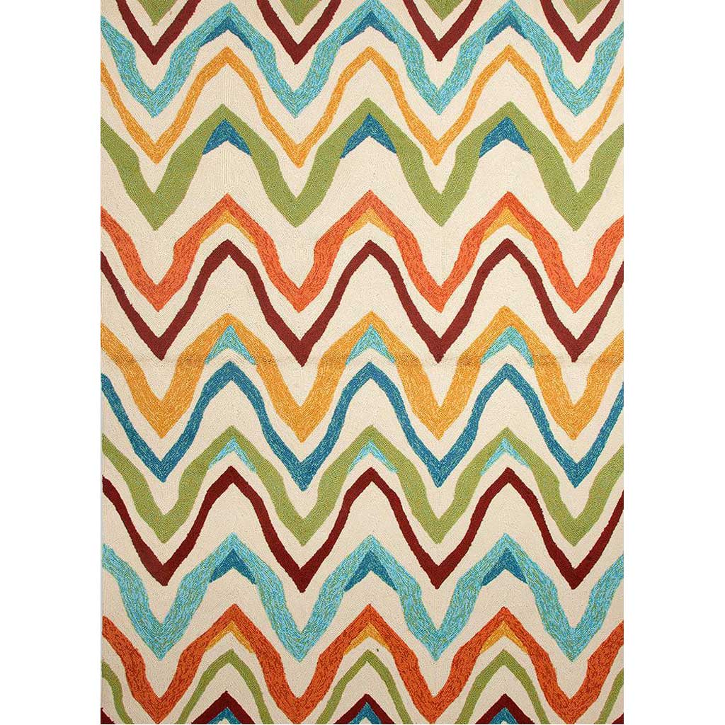 Coastal Lagoon Bahia Dark Ivory Area Rug