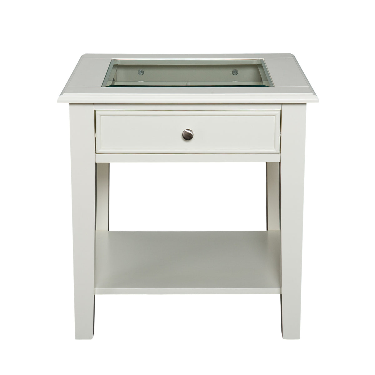 Pastoral End Table Off-White