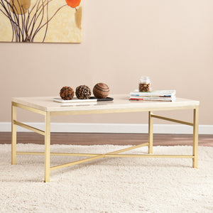 Ori Faux Stone Coffee Table - Froy.com