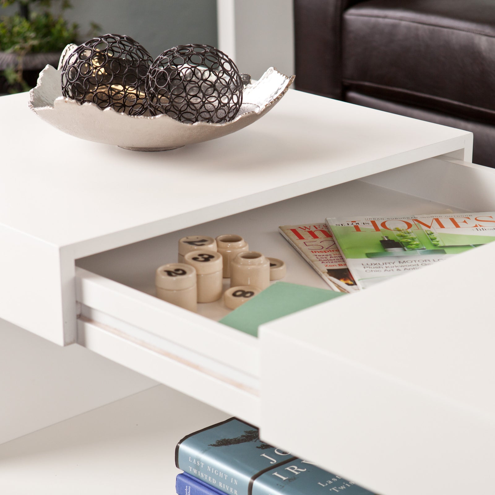 Glidick Coffee Table White