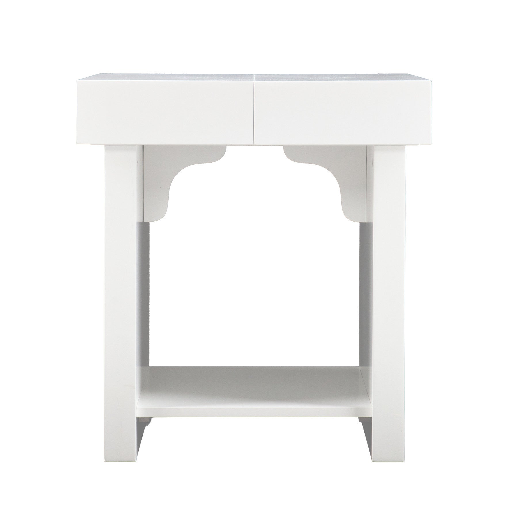 Glidick End Table White