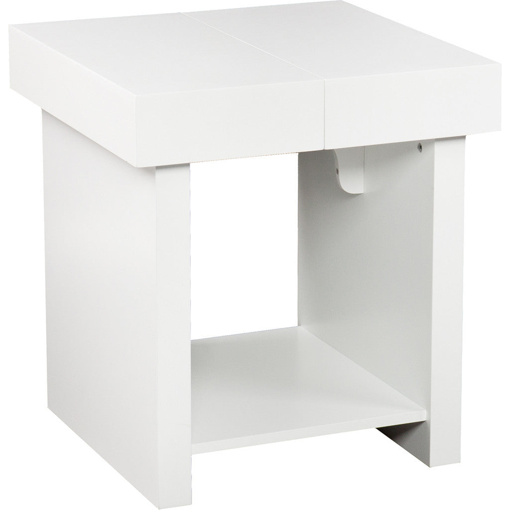 Glidick End Table White