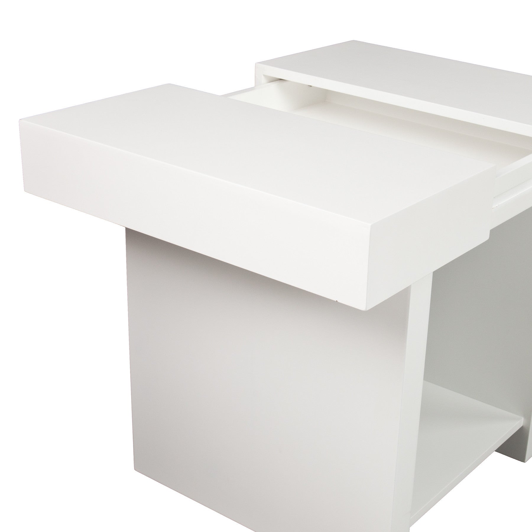 Glidick End Table White