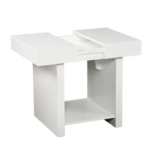 Glidick End Table White