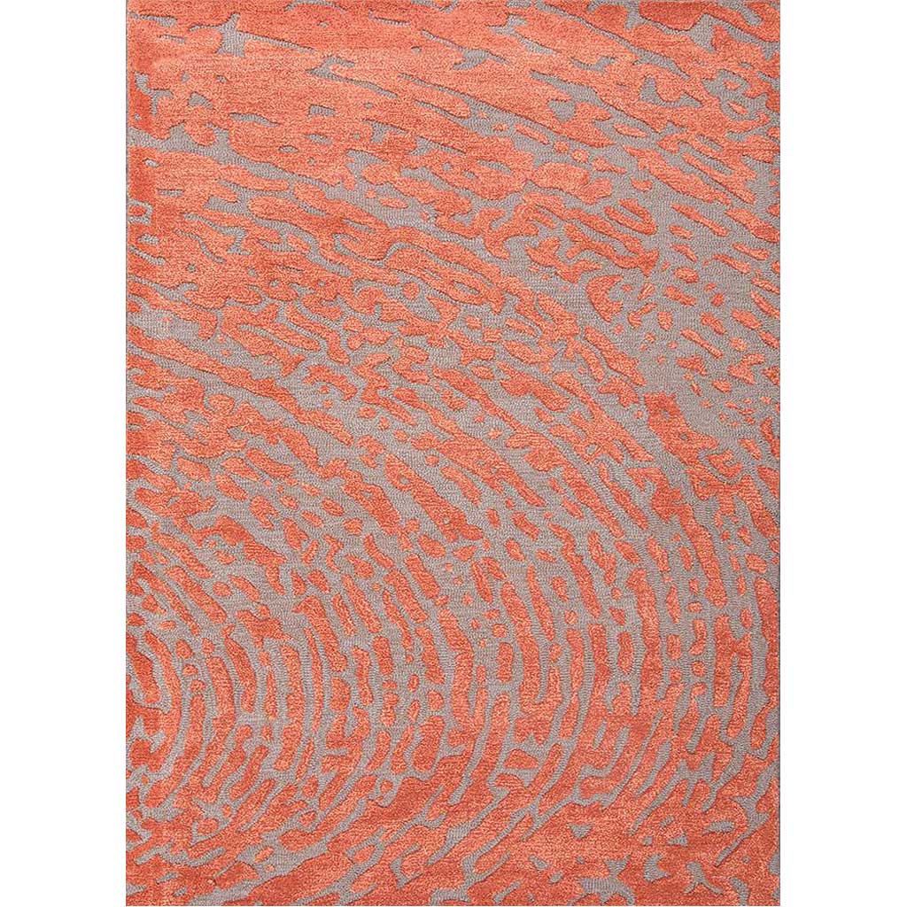 Clayton Daizy Cut & Loop Medium Gray/Russet Area Rug
