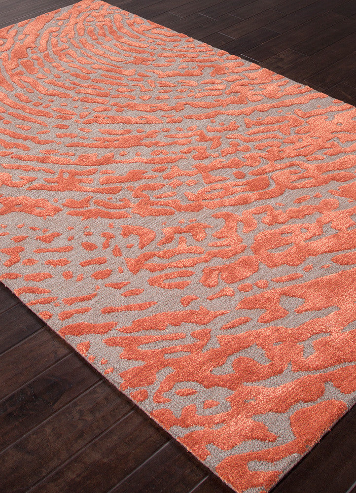 Clayton Daizy Cut & Loop Medium Gray/Russet Area Rug