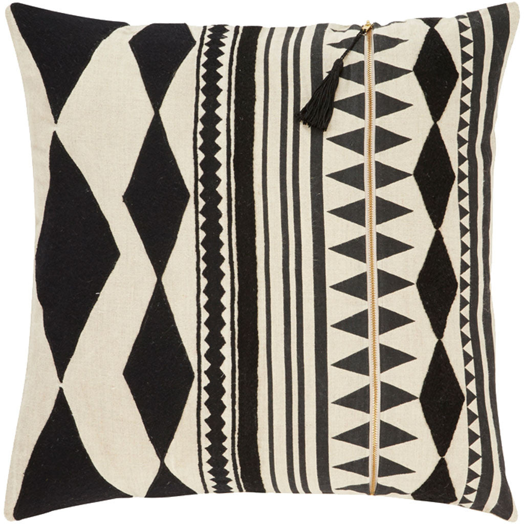 Cosmic Nki23 Black/Ivory Pillow