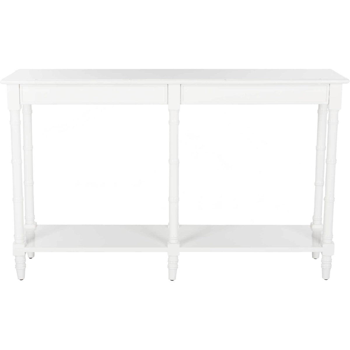 Nolan Coastal Bamboo Console Table White