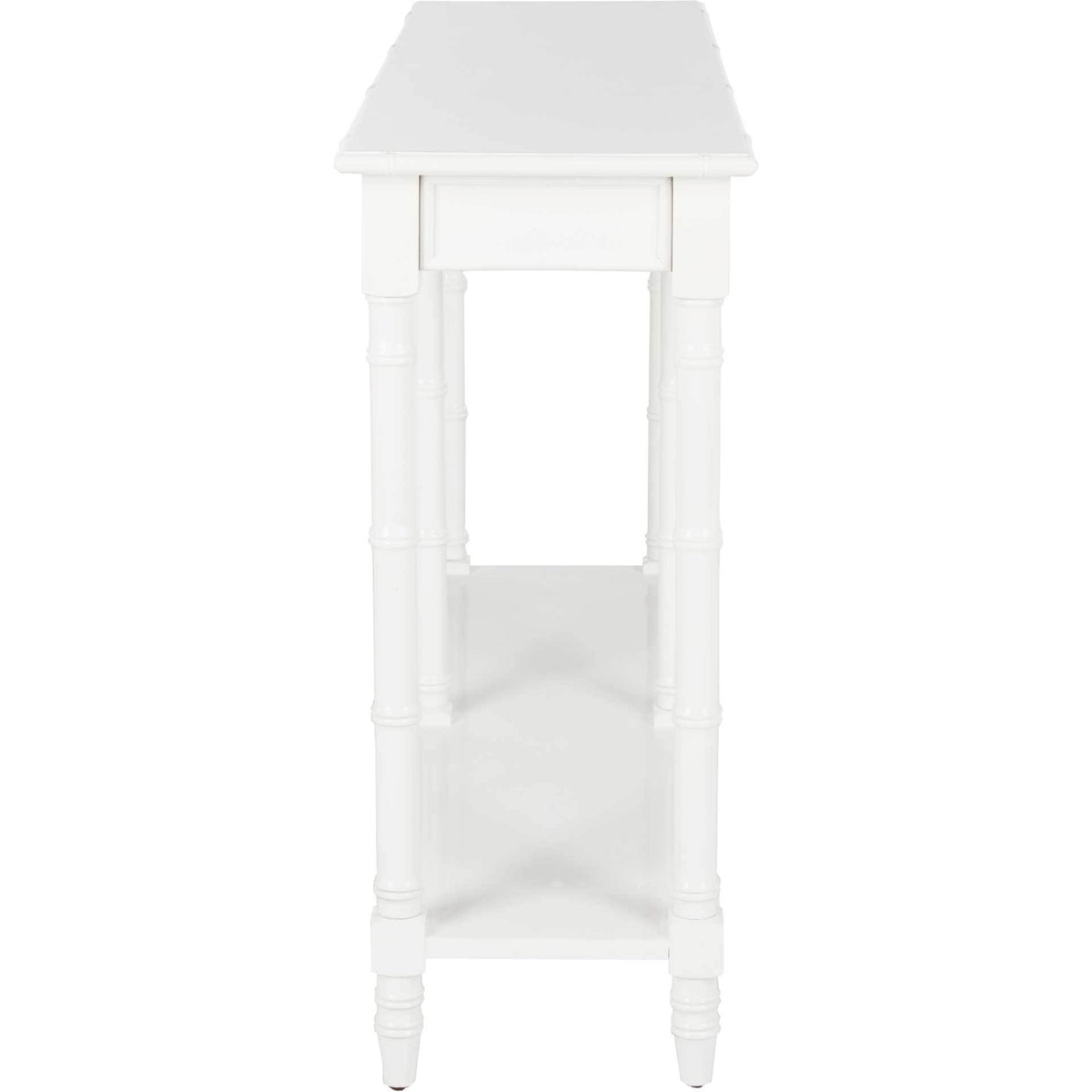 Nolan Coastal Bamboo Console Table White