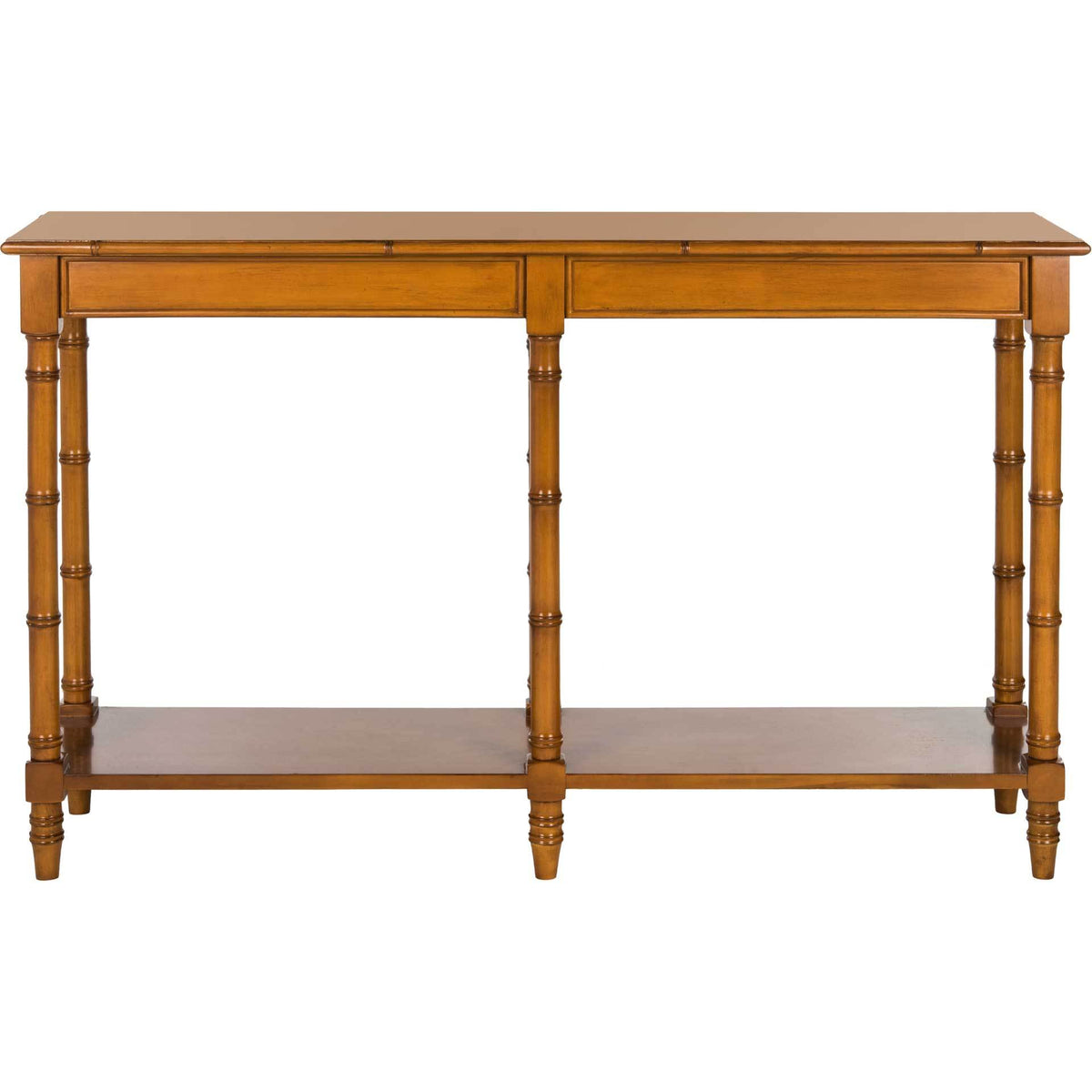 Nolan Coastal Bamboo Console Table Brown