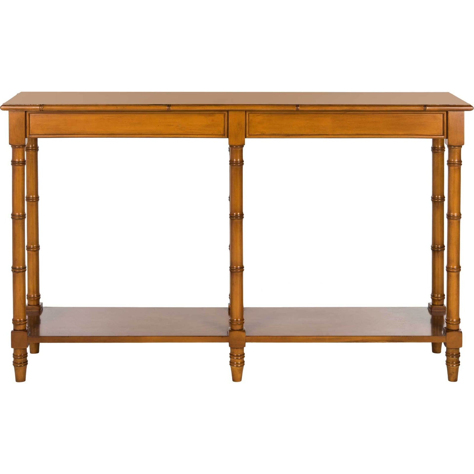 Nolan Coastal Bamboo Console Table Brown