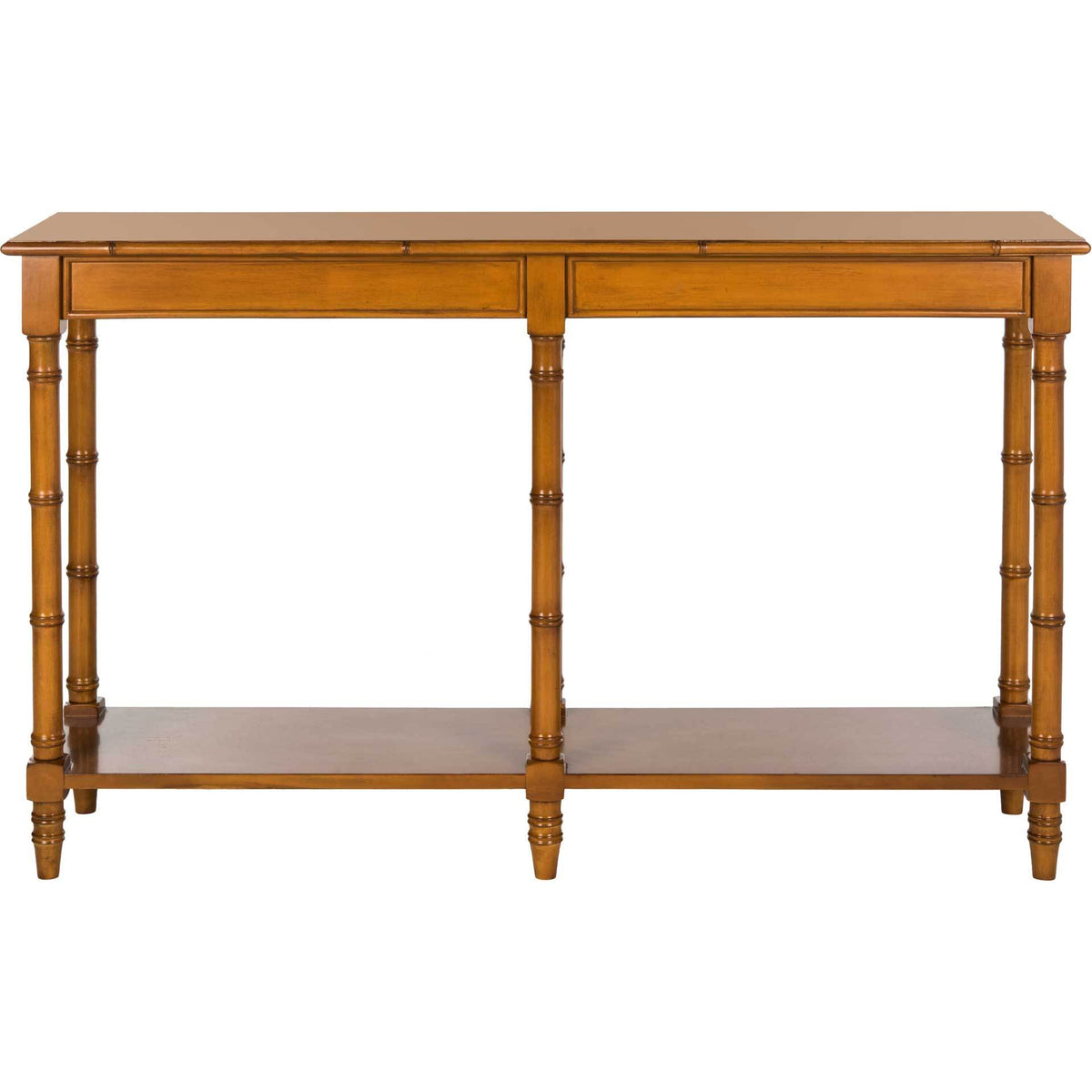 Nolan Coastal Bamboo Console Table Brown