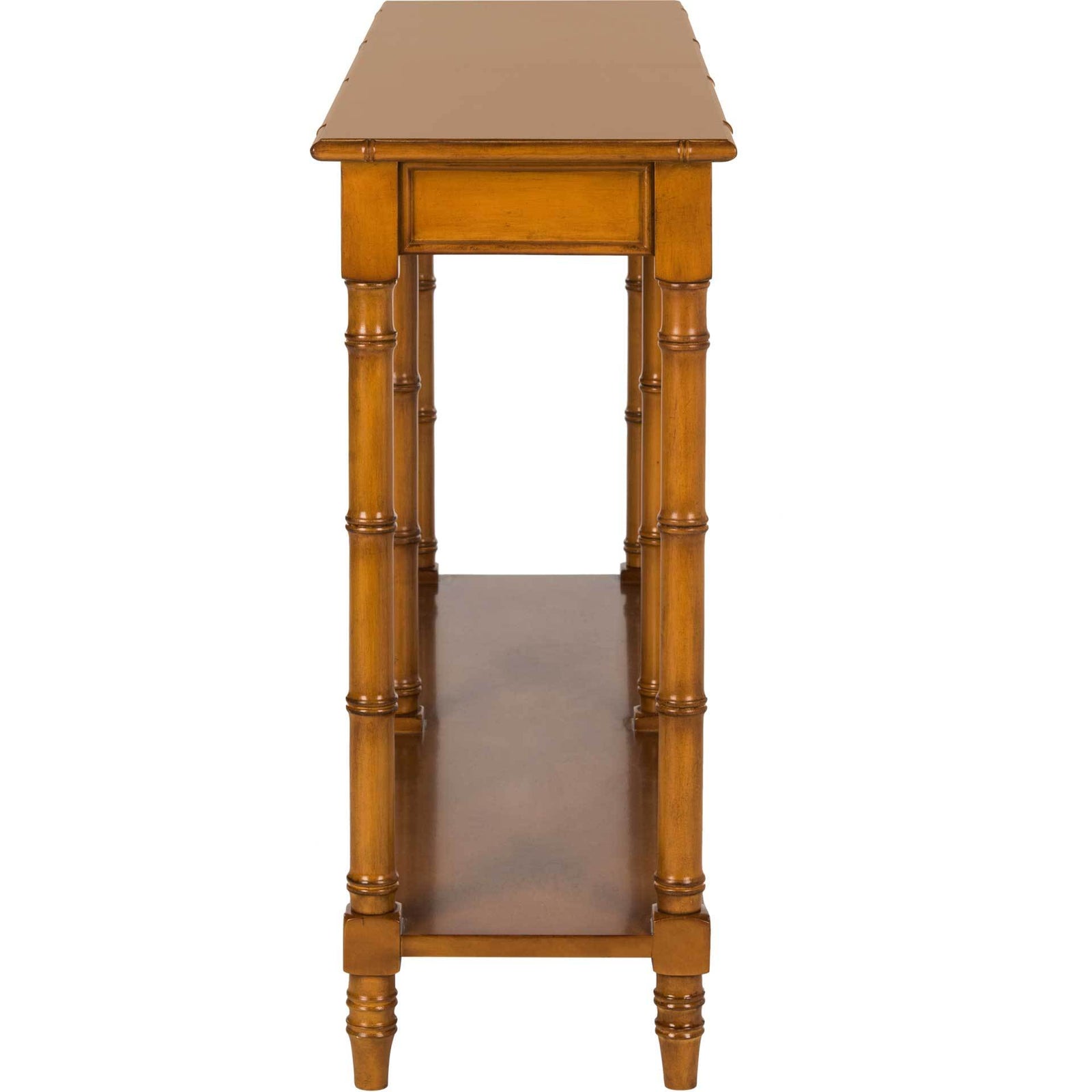 Nolan Coastal Bamboo Console Table Brown