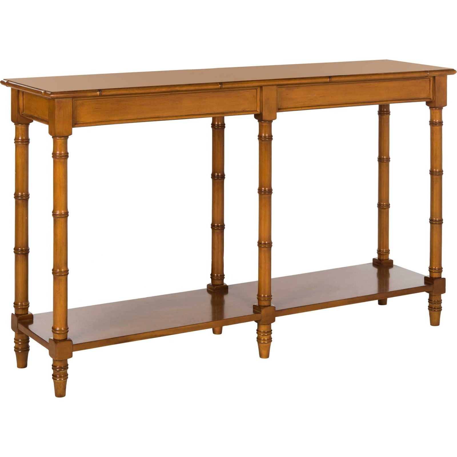 Nolan Coastal Bamboo Console Table Brown