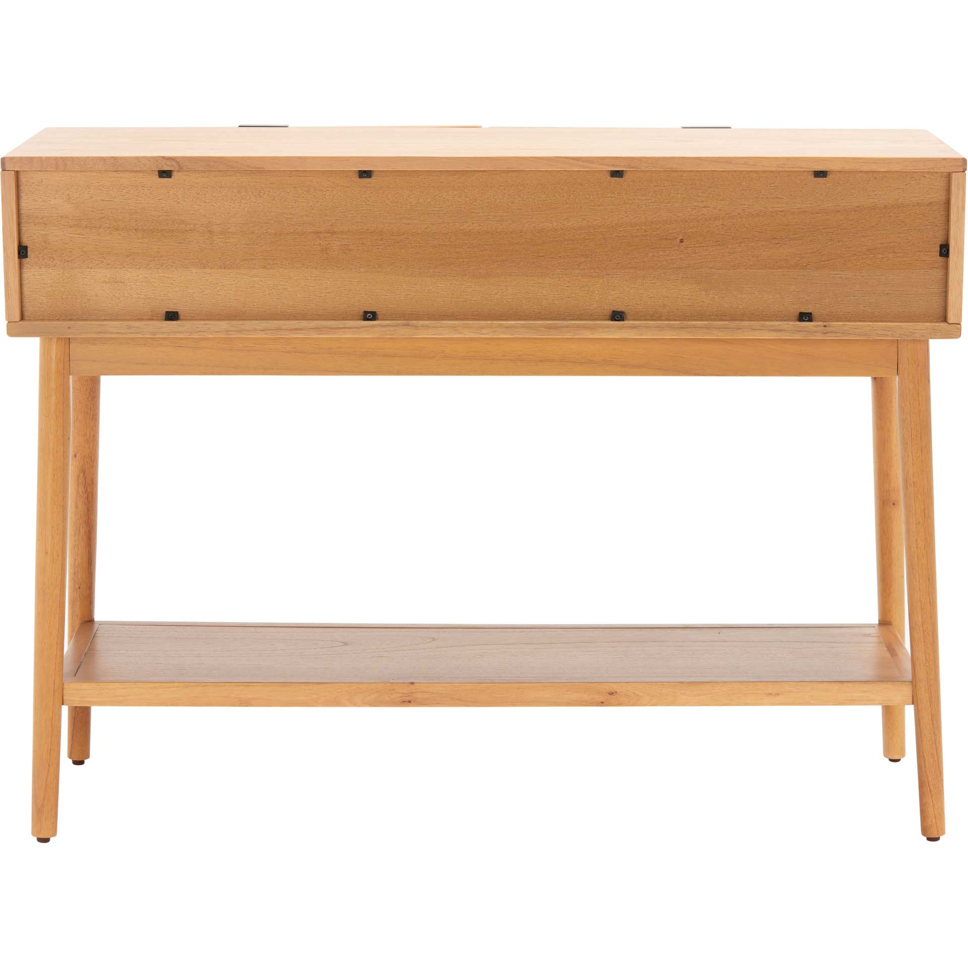 Badgley 2 Drawer Rattan Console Table Natural