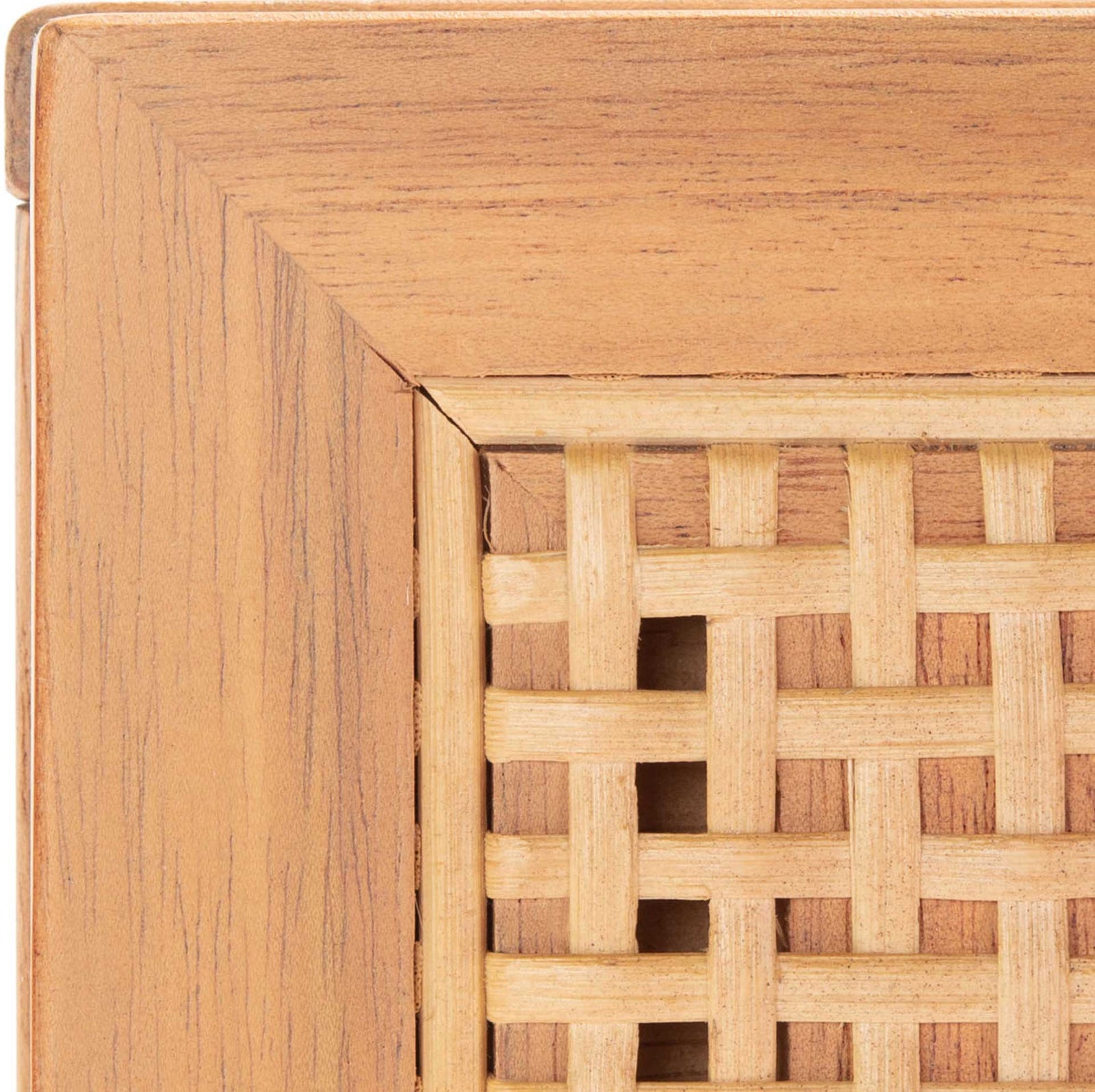 Badgley 2 Drawer Rattan Console Table Natural