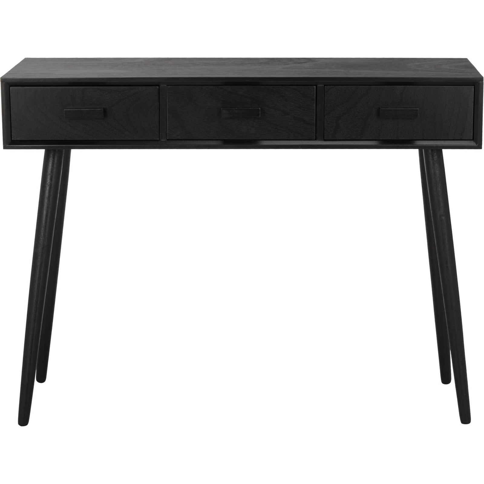 Alara 3 Drawer Console Table Black