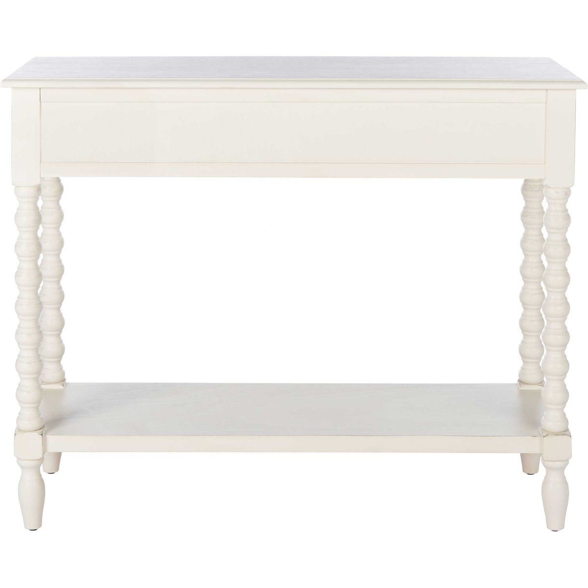 Atalia 2 Drawer Console Table Distressed White