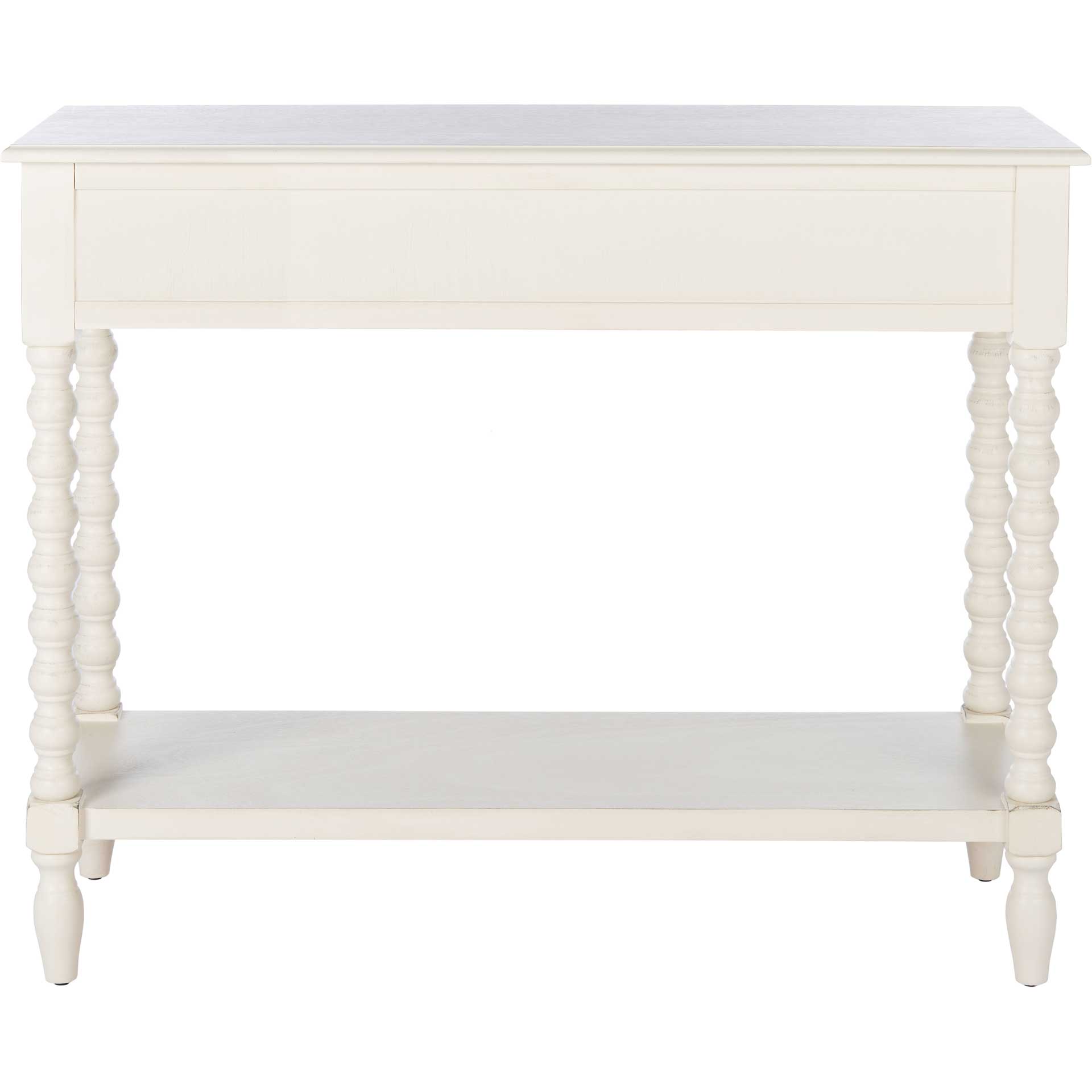Atalia 2 Drawer Console Table Distressed White